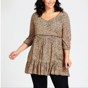 Leopard print tunic
